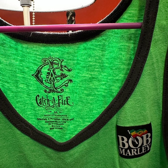 Men’s Authentic Reggae Bob Marley Tank Top M - Picture 2 of 2